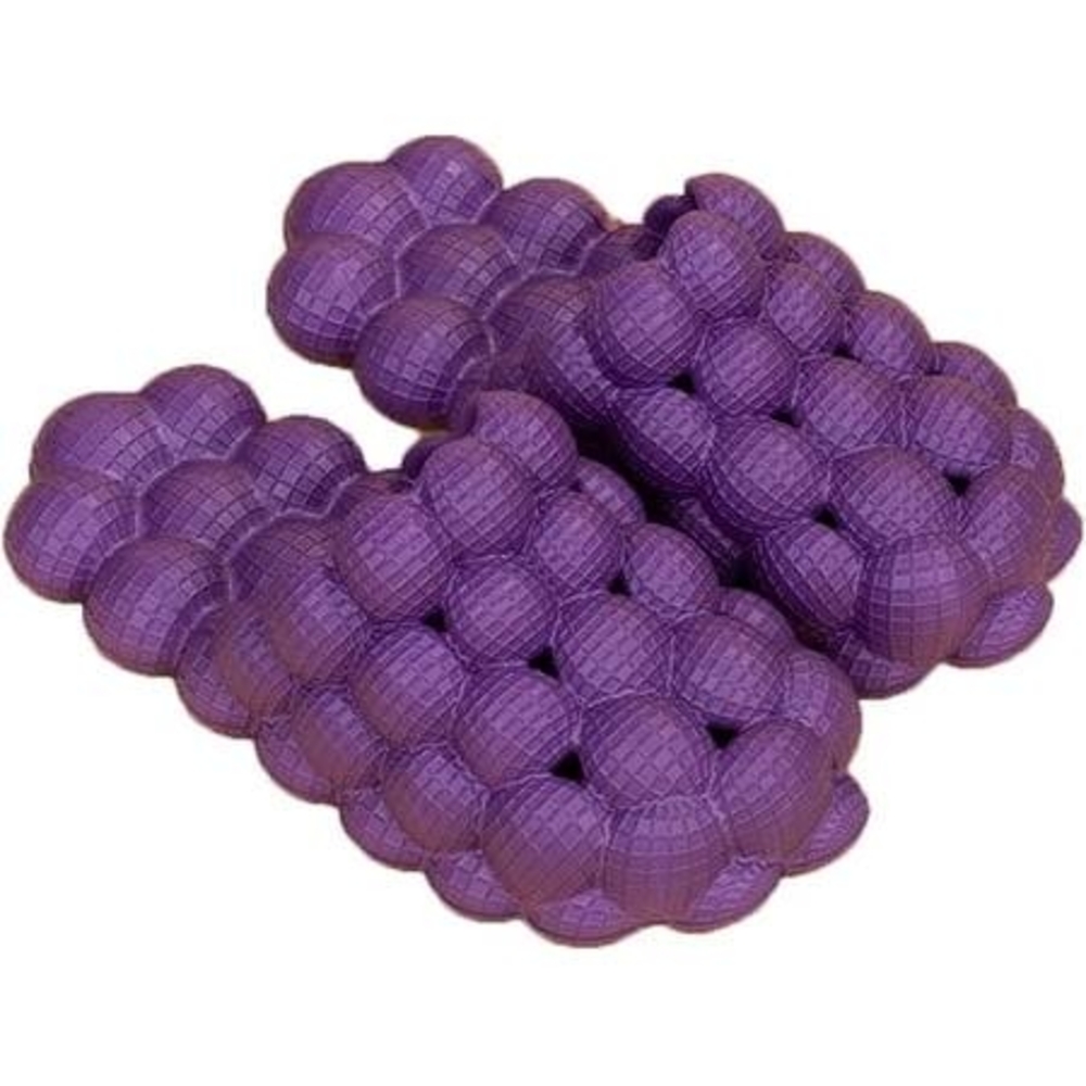 Purple Bubble Massage Slippers/Slides